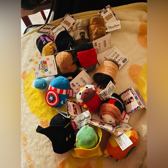 Disney Other - 14 Disney Tsum Tsum small plush toys , brand new with complete tags on